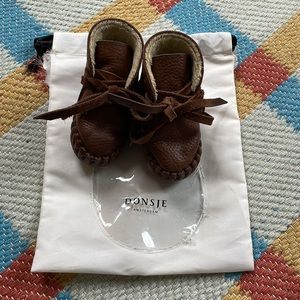 Donsje Pina Booties Lining Leather Cognac